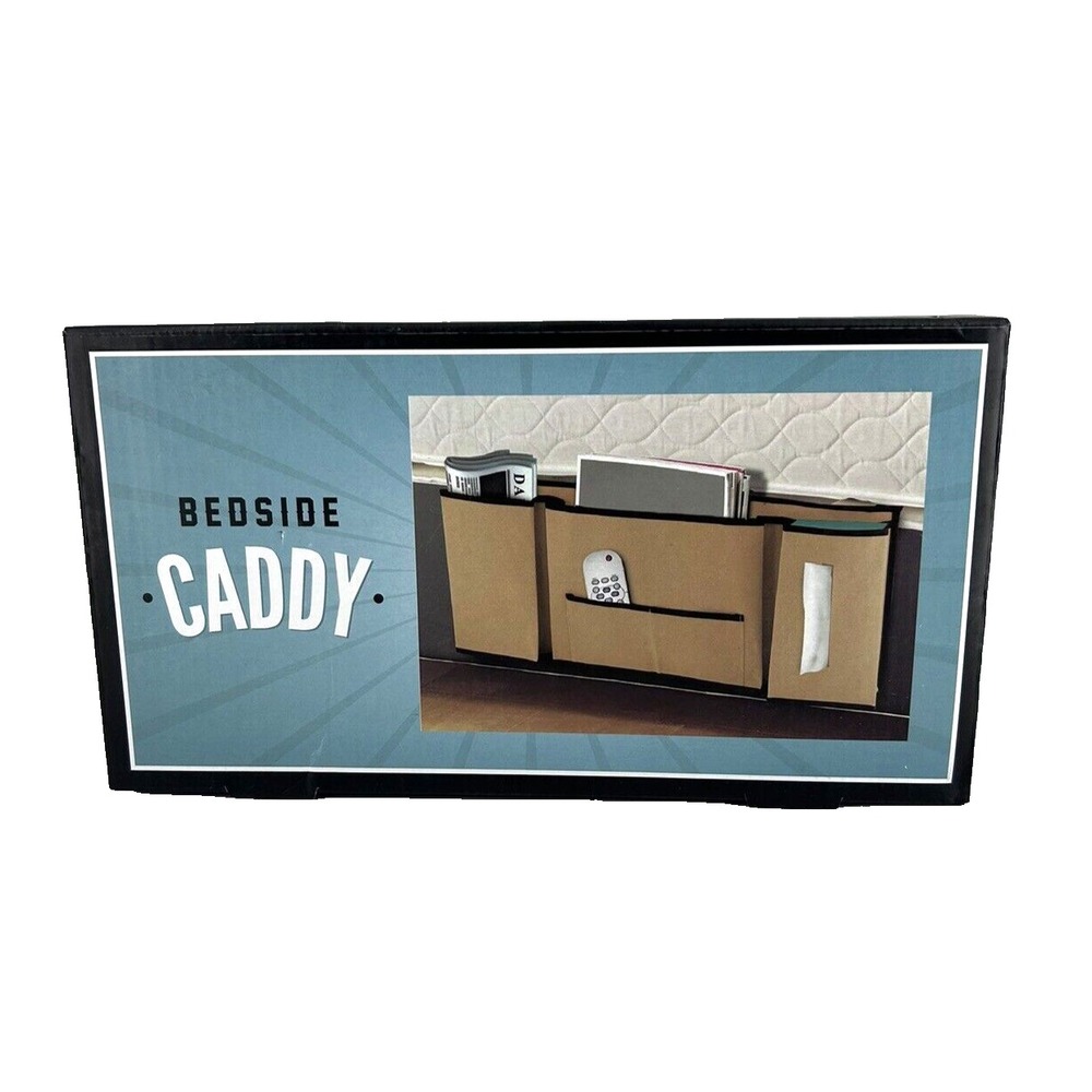 The Original Fun Workshop Bedside Caddy, 5 Pocket Caddy With Tissue Pocket‎ NEW